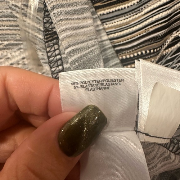 Kasper Women’s Open Front Cardigan Jacket L Abstract Print Stretch Career - Picture 7 of 10